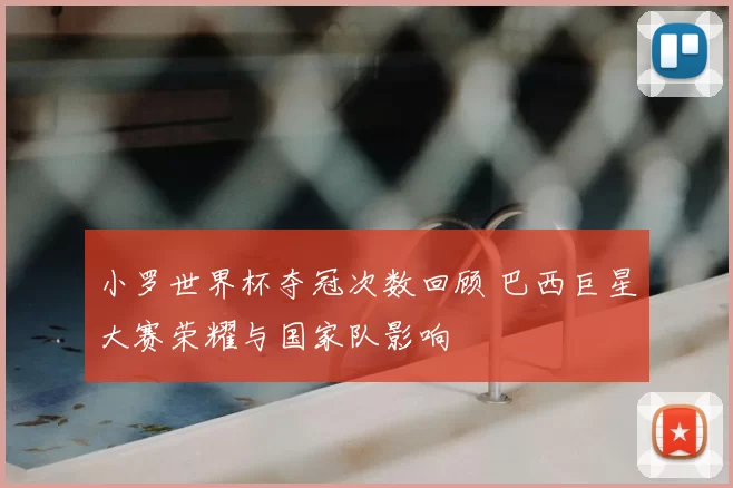 小罗世界杯夺冠次数回顾 巴西巨星大赛荣耀与国家队影响